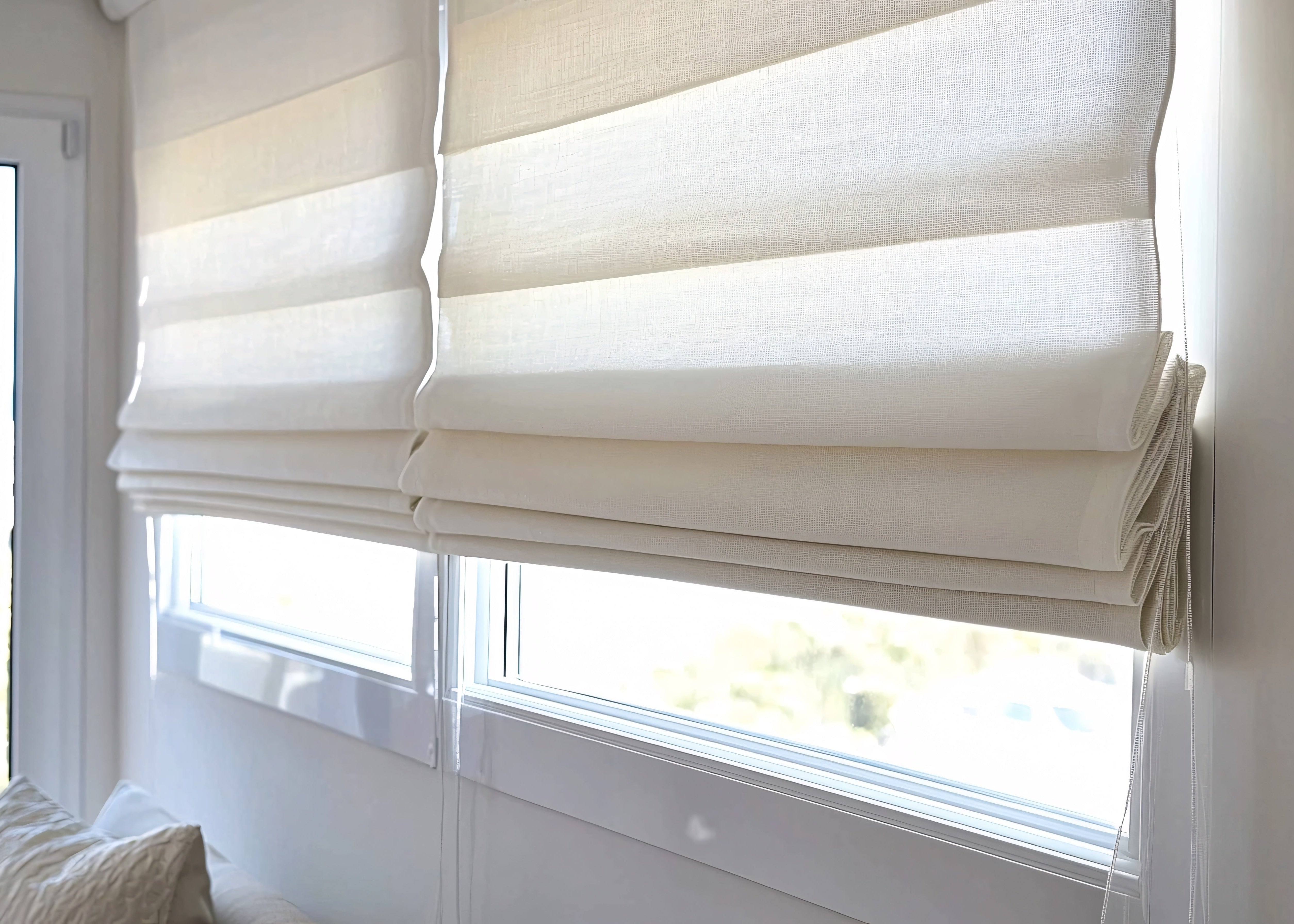 Motorized Roman Shades
